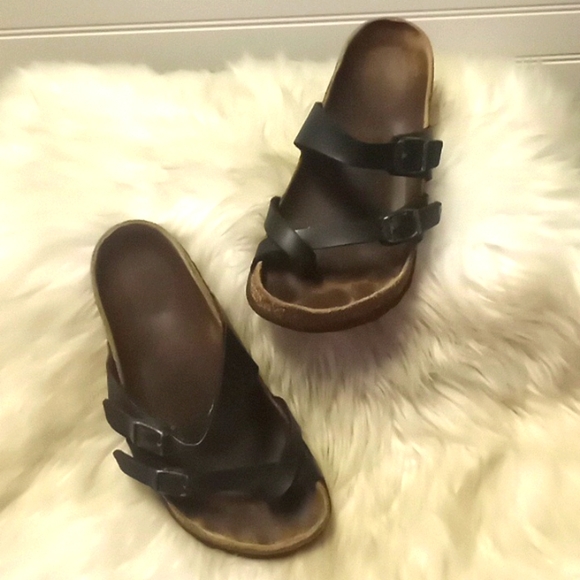Birkenstock Black Leather Mayari Sandal - Picture 1 of 12